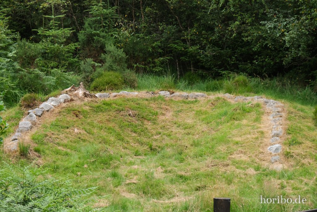 Fundament eines Hauses aus der Bronzezeit im Bonane Heritage Park
