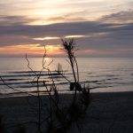 Sondervig Strand zum Sonnenuntergang