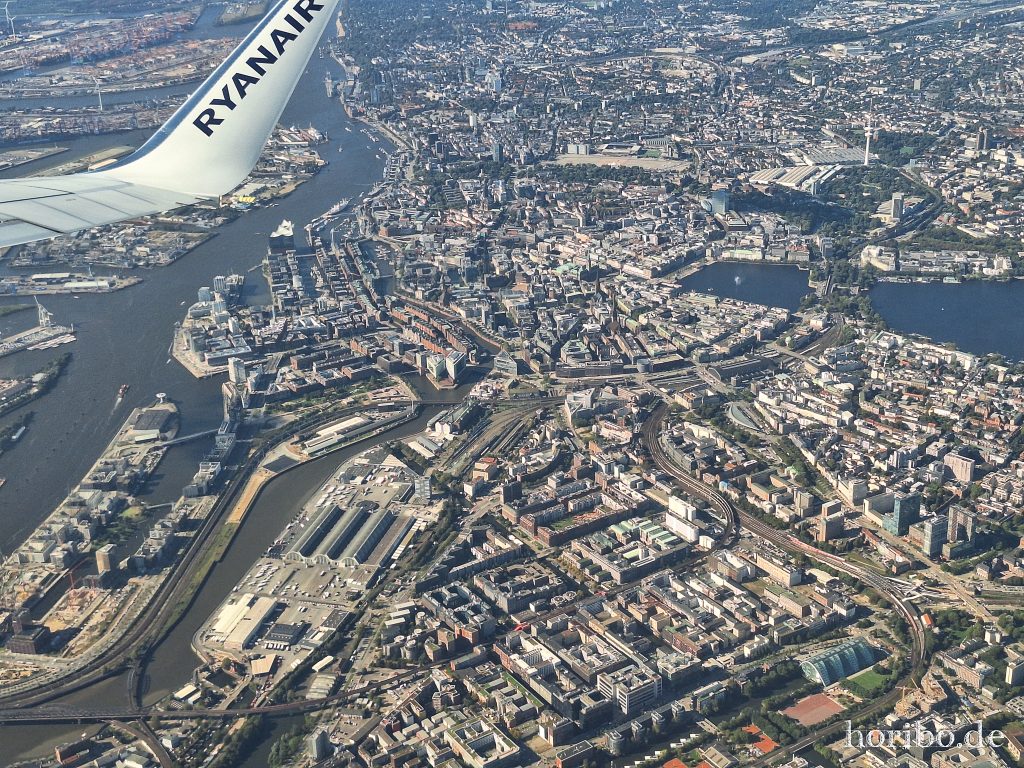 Dafür ein super Blick über Hamburg