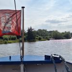 langsam wird die Krückau breiter…