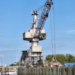 Hafenkran am Glückstädter Hafen