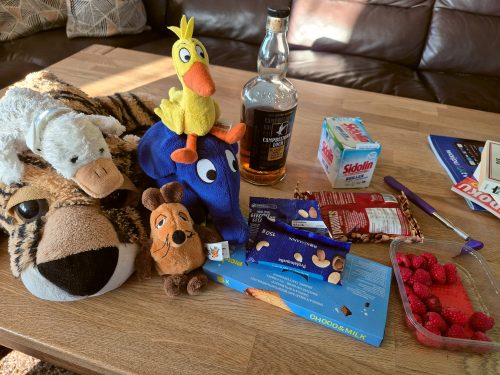 die wichtigsten Sachen sind ausgepackt!